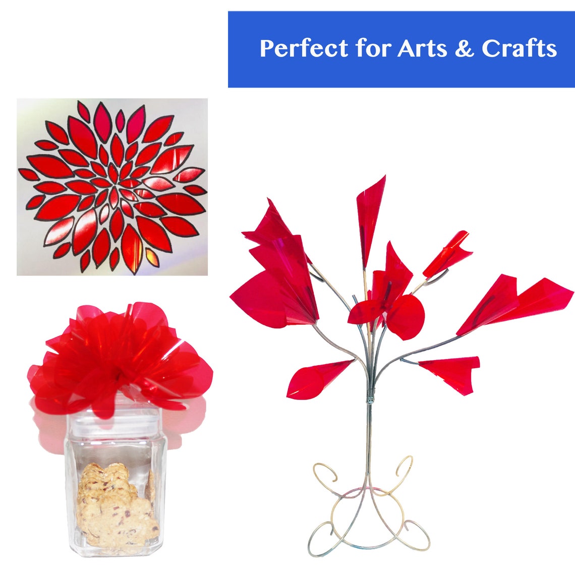 210 Pcs Cello Sheets 8 X 8 in 10 Colors Assorted Value Pack Etsy