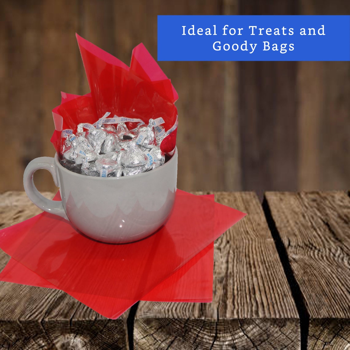 200 Ft Red Cellophane Wrap Roll 16 in X 200 Ft Colored Etsy