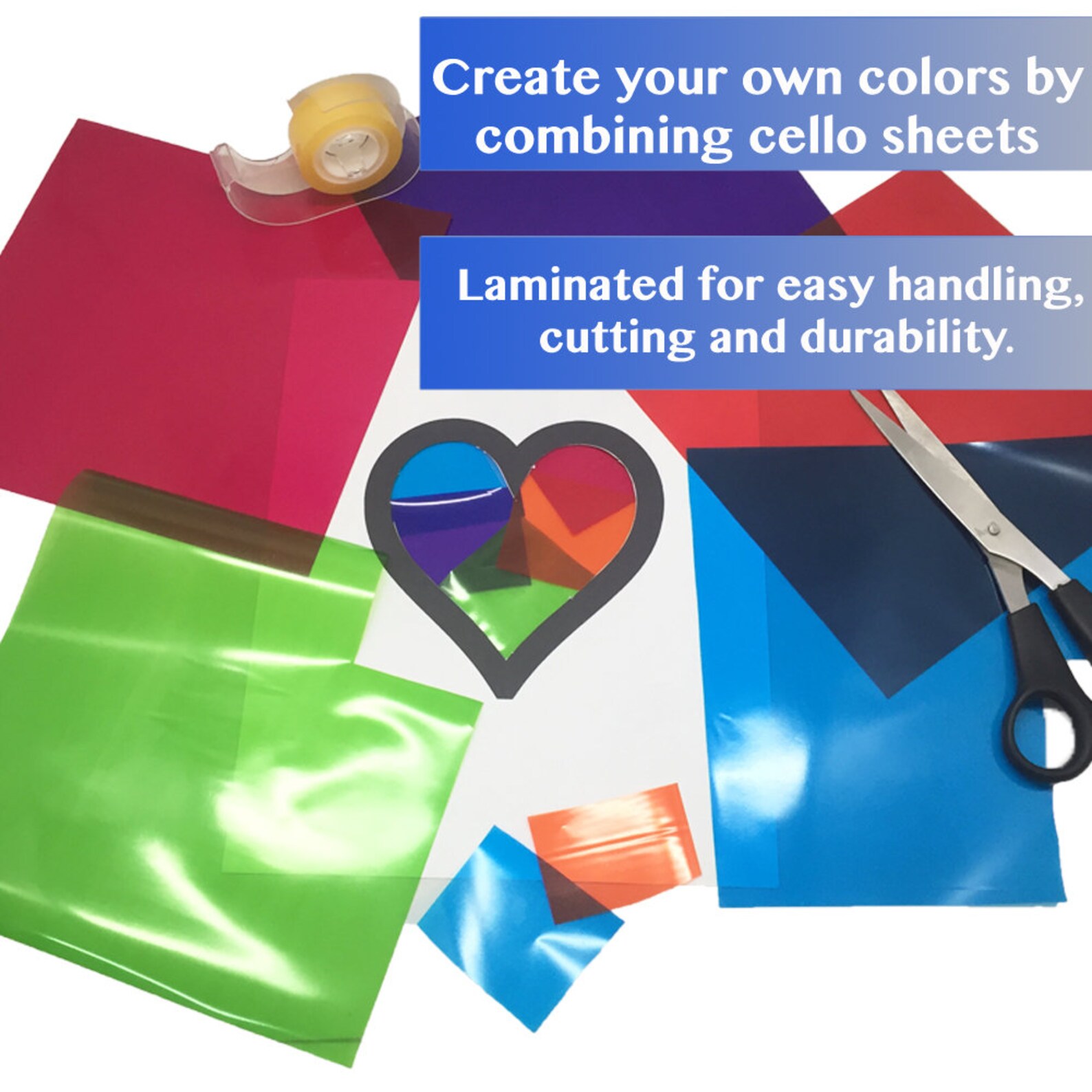 120 Pcs Cellophane Sheets 8 X 8 in 10 Colors Silver & Gold Etsy