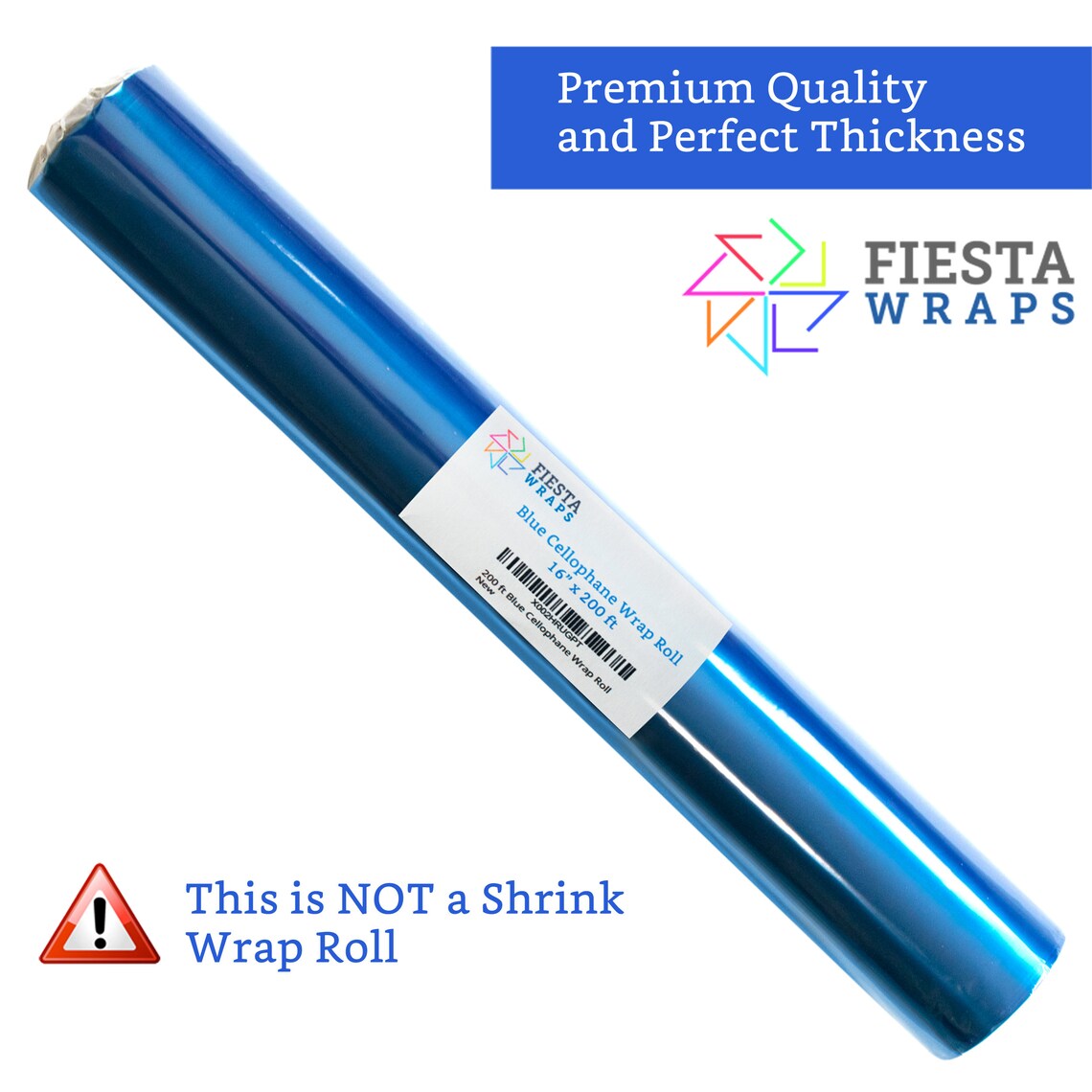 200 ft Blue Cellophane Wrap Roll 16 in x 200 ft Colored Etsy Italia
