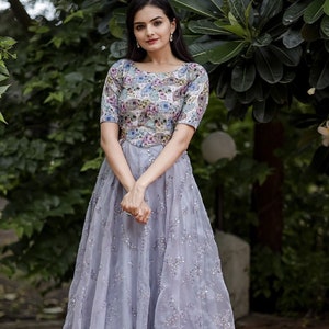 Banarasi Silk Gown Etsy UK