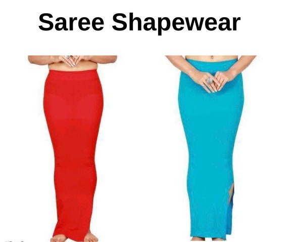 Red and Blue Women Microfiber Saree 