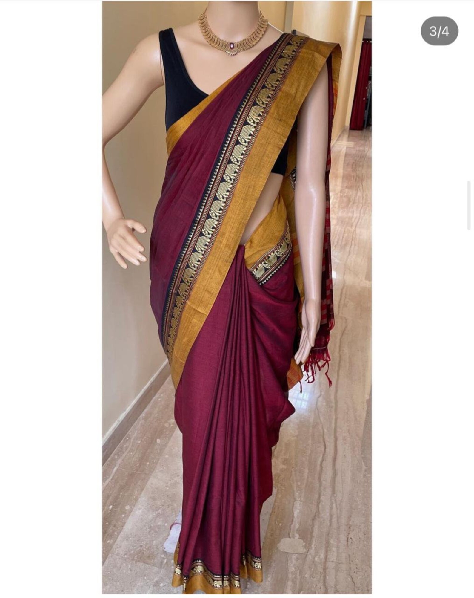 Pure Narayanpeth Mercerised Cotton Sarees Handwoven Cotton - Etsy