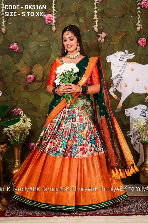 Pattu lehenga best sale online