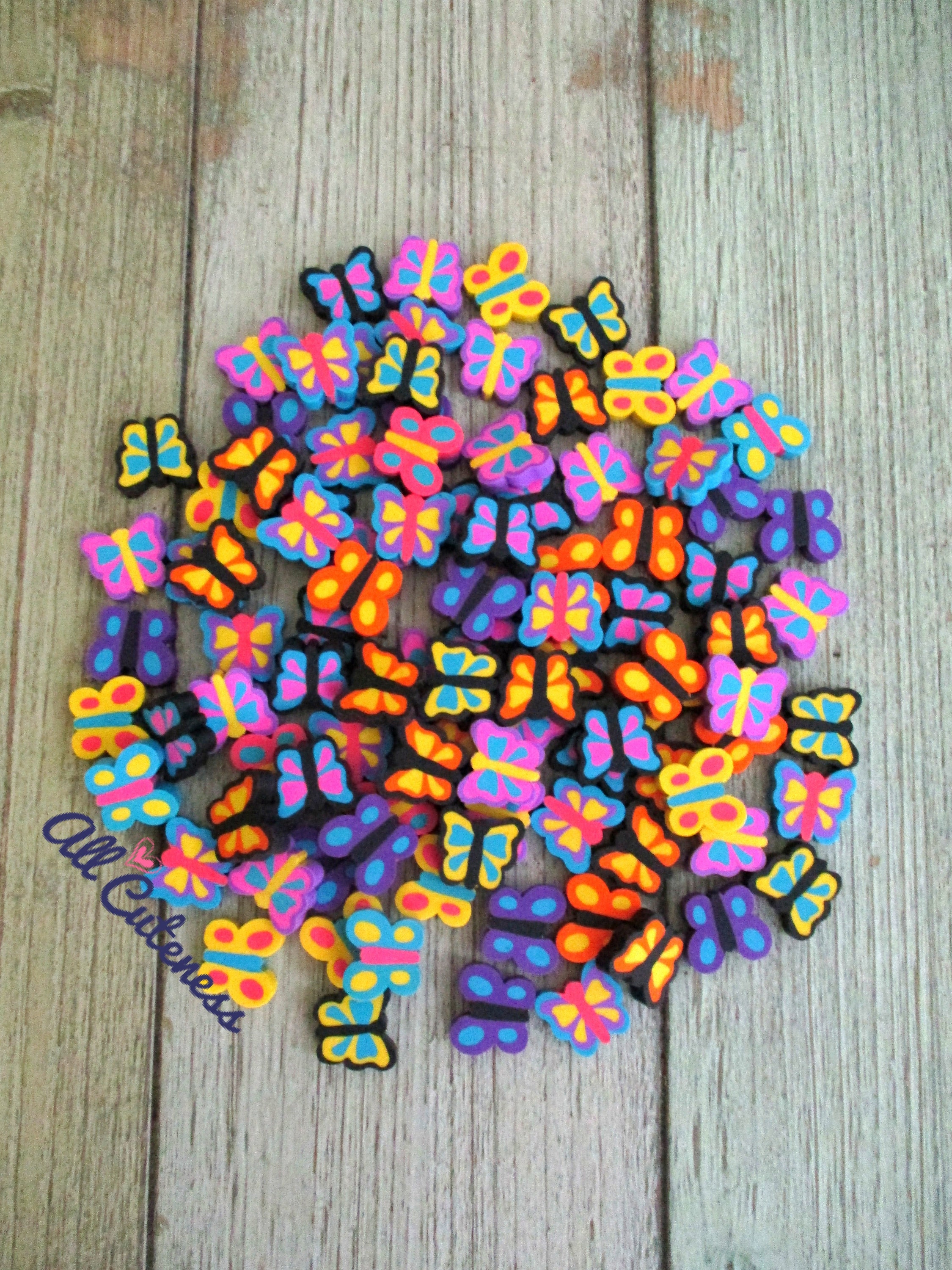 Cute Butterfly Mini Erasers Etsy