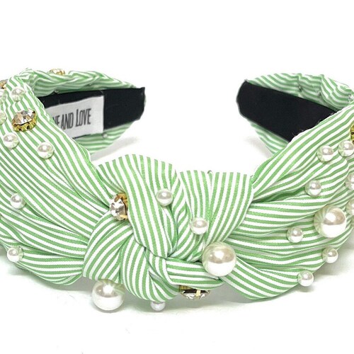 Embellished Knot Headband Jeweled Knotted Headband Etsy