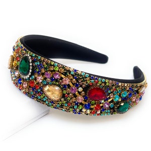 Jeweled headband, Rhinestone headband for women, Embellished Headband, Gemstone headband for women, Luxury headband, Headbands for women