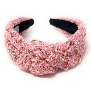 Elegant Custom Handmade Tweed Knot Headbands in a Array of Beautiful Colors, Headbands for Women Knot Headband, Statement Knotted Headbands
