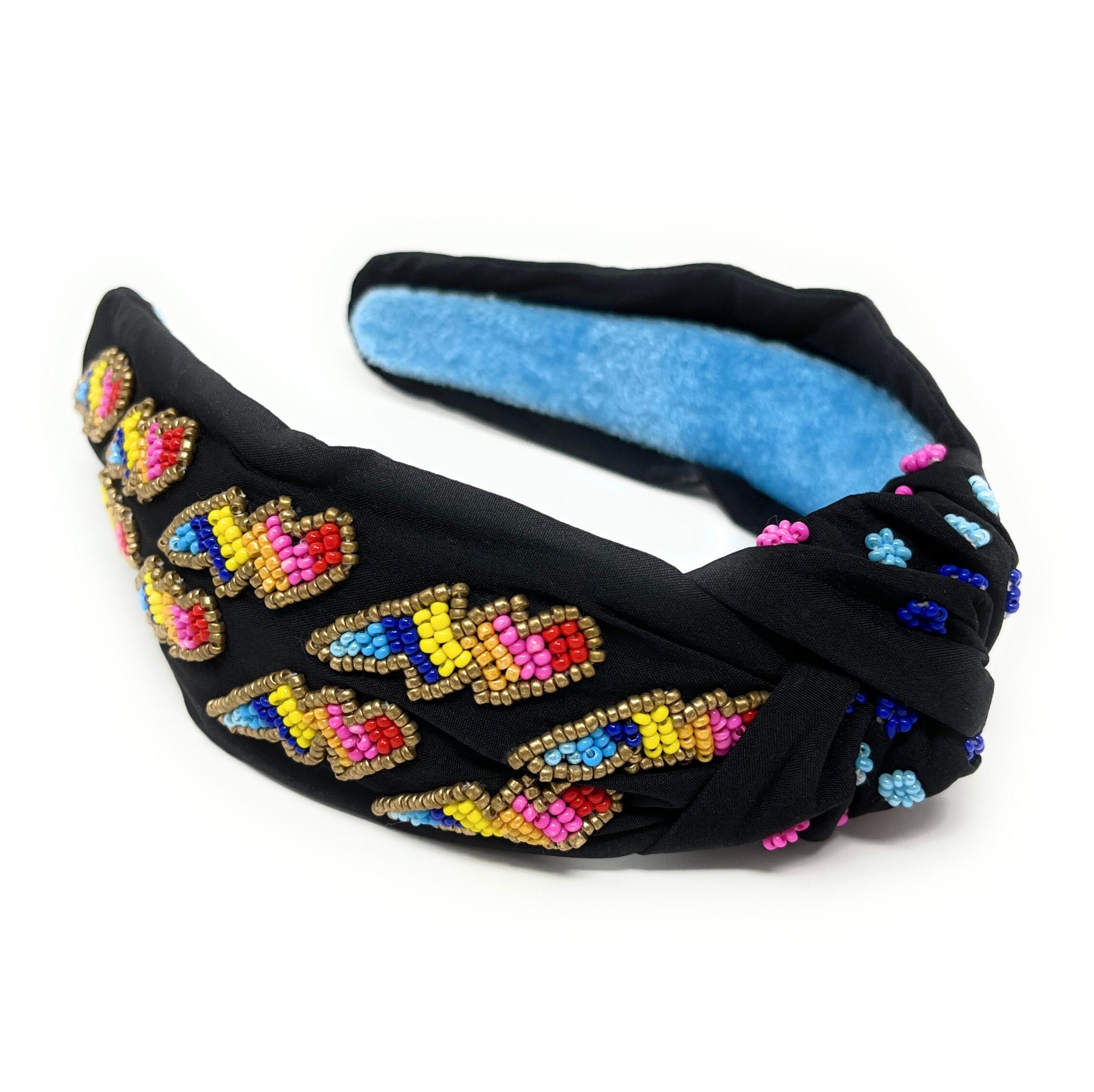 Multicolor Beaded Headband - Etsy display picture 1