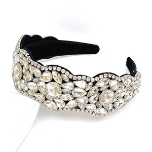 Jeweled headband, Rhinestone Headband Women, Bridal Headband, Embellished Headband, Gemstone Headband, Luxury Headband, Headbands for Women image 7