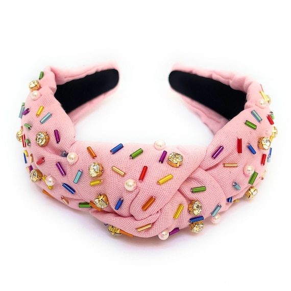 Sprinkles Knotted Headband, Embellished Knotted Headband  display picture 1