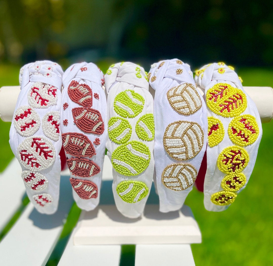 Game Day Knotted Headband, Football Knot Headband, Tennis Knot Headband