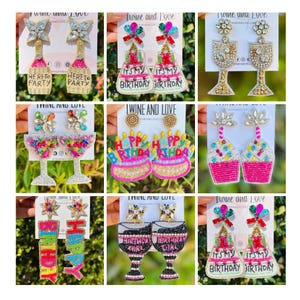 Handmade Birthday Earrings - Delicate and Lightweight Accessories for a Special Day, Birthday Earrings, Statement Earrings, Custom Earrings