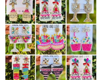 Handmade Birthday Earrings - Delicate and Lightweight Accessories for a Special Day, Birthday Earrings, Statement Earrings, Custom Earrings