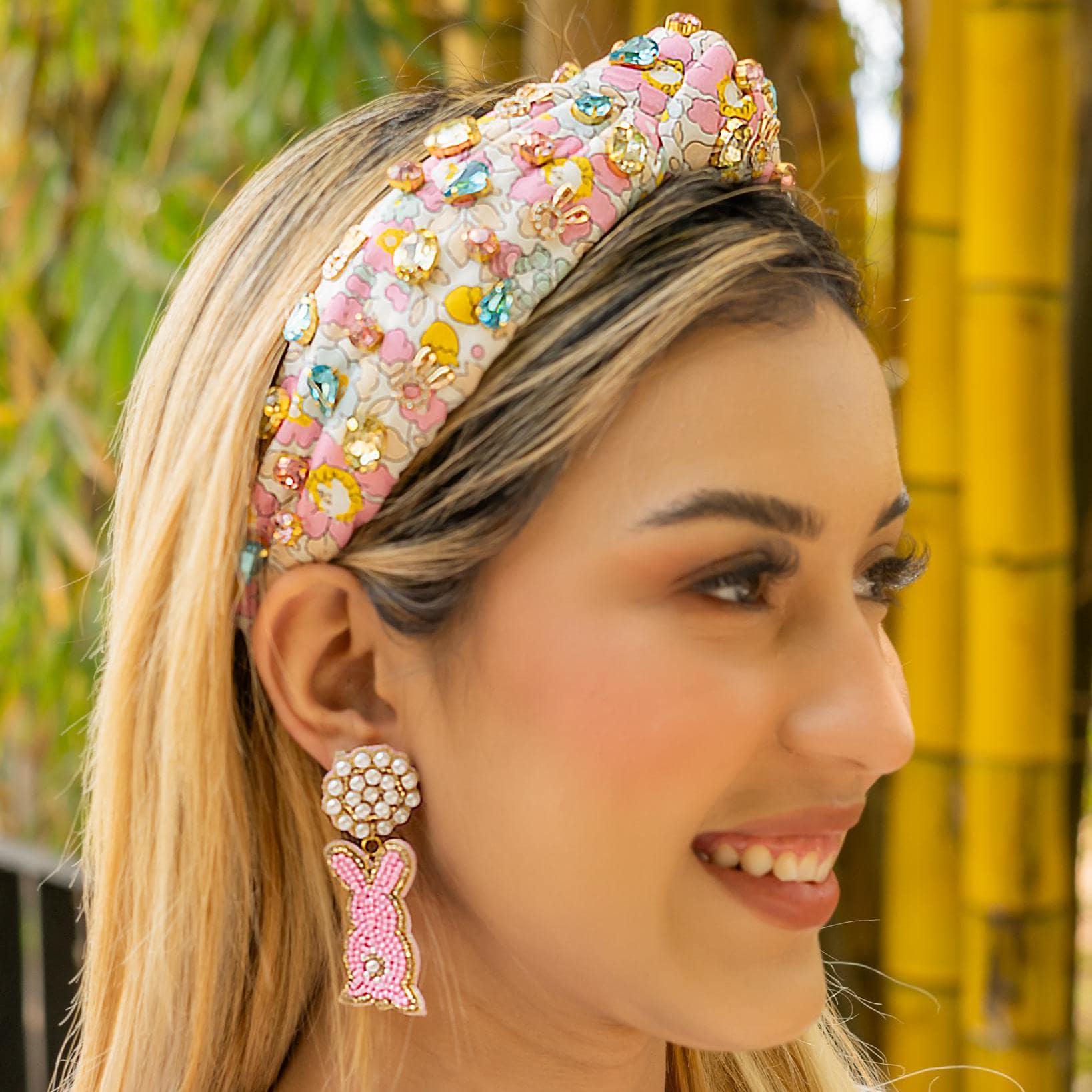 Beaded Bunny Headband - Etsy display picture 2