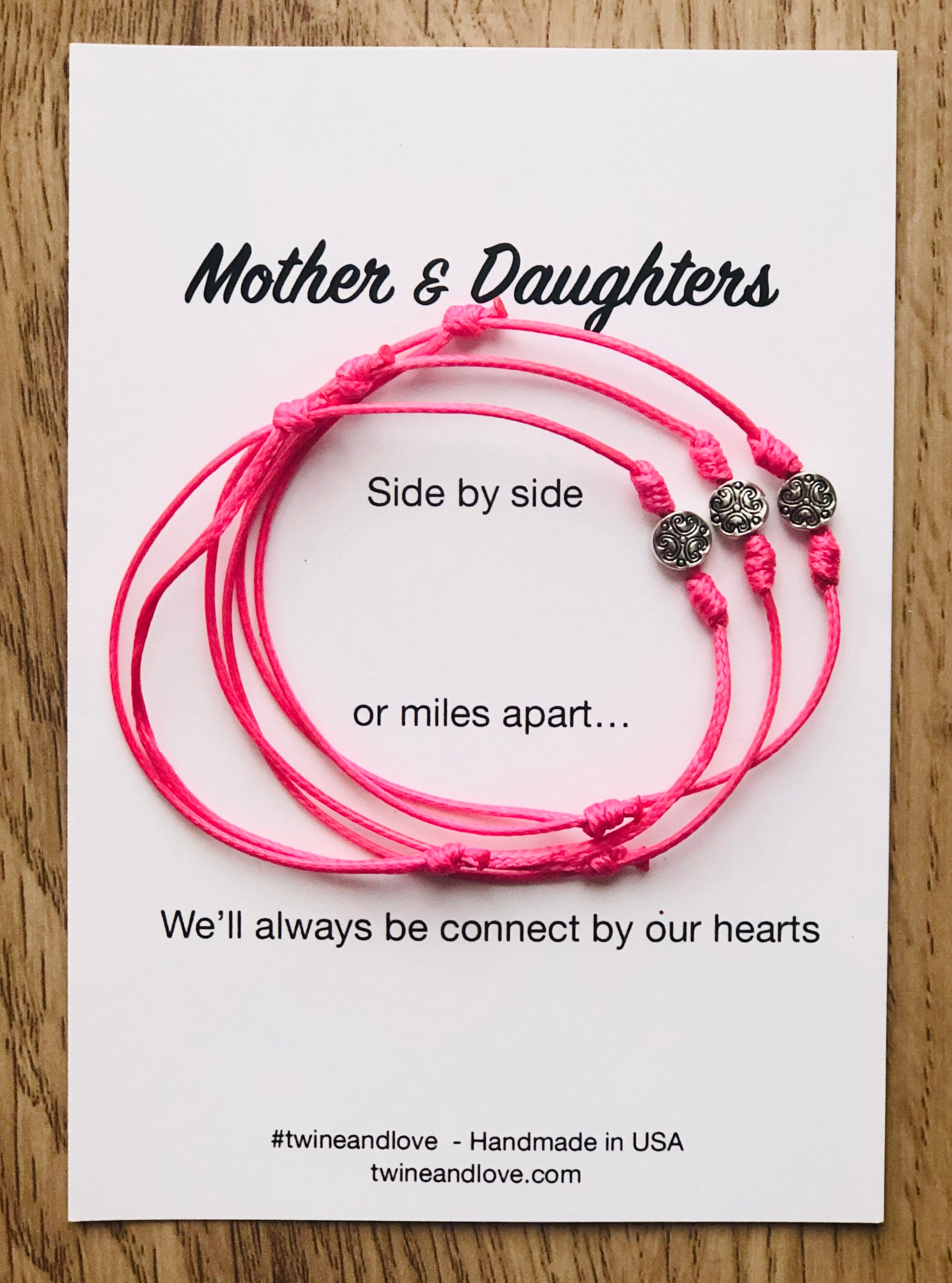 Mother and daughters bracelets Set Mother bracelet mother Etsy