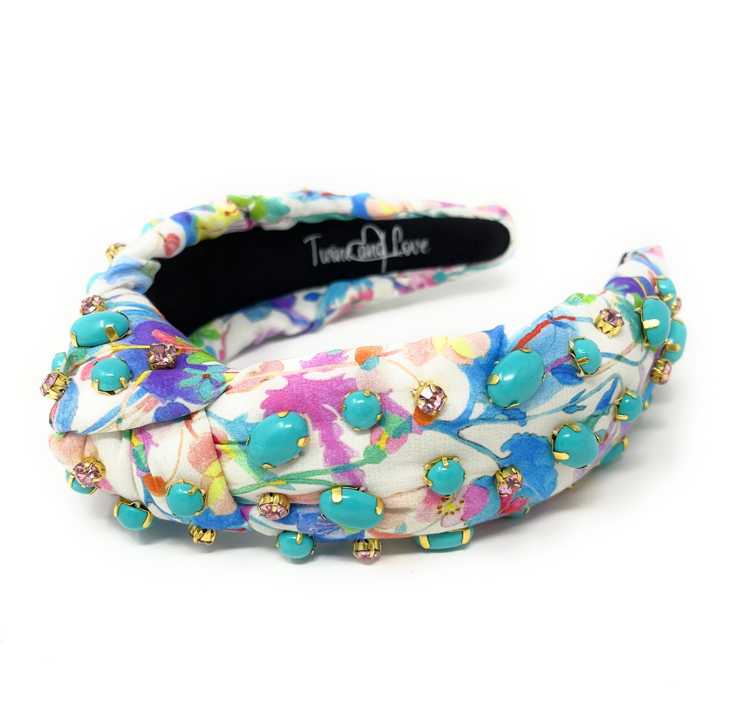 Multicolor Jeweled Headband Confetti Couture Gem Rhinestone Headband | Mavi Bandz main image 2