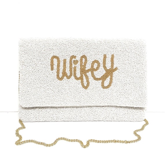 One-of-a-Kind Hand-Beaded Custom Bridal Clutch Purses: Exquisite Designs for Brides, Bridal Wedding, Bridal Gifts, Bridal Engagement Gift