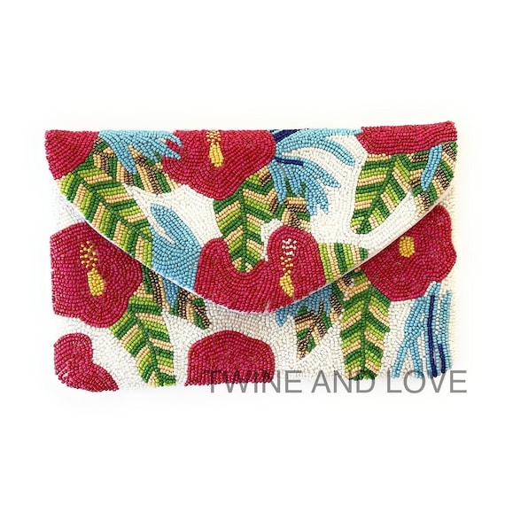 Embroidery Handmade Clutch Clutch Purses Wholesale Floral