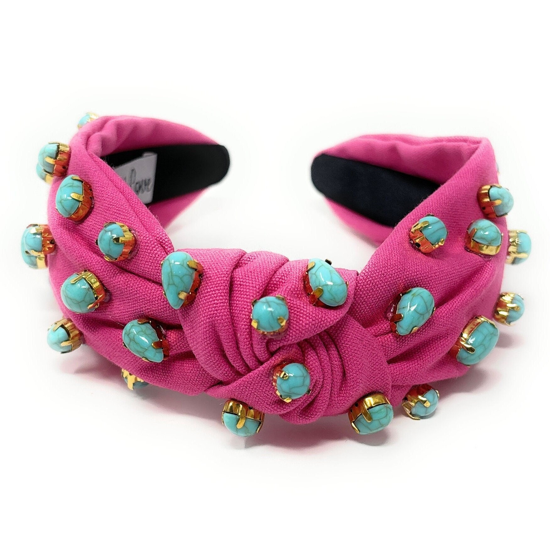 Pink Headband With Gemstones - Etsy