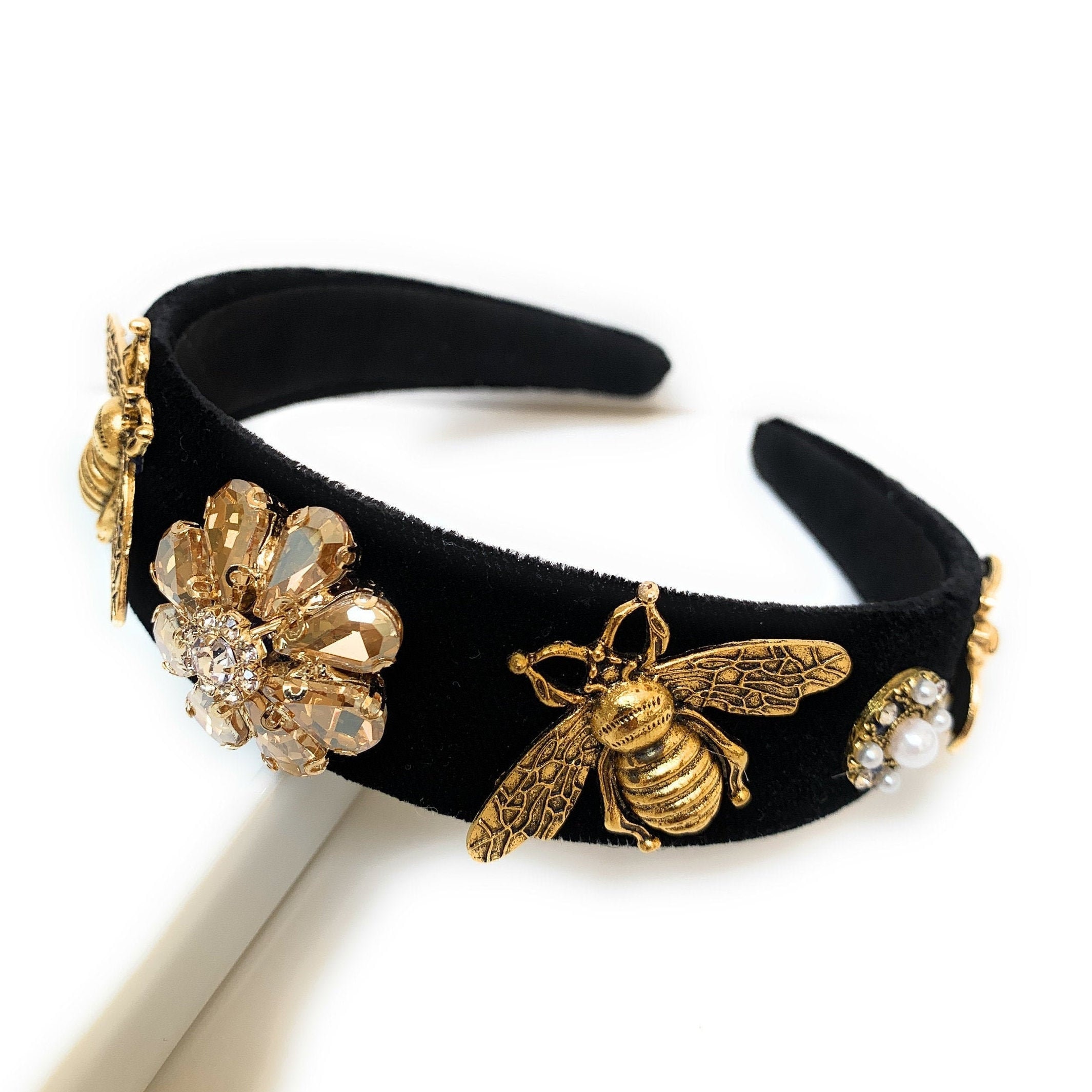 Jeweled headband Rhinestone headband for women Embellished Etsy