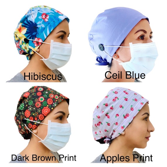 Surgical cap men, scrub caps, nurse cap, scrub hats pharmacy, medical scrub  cap