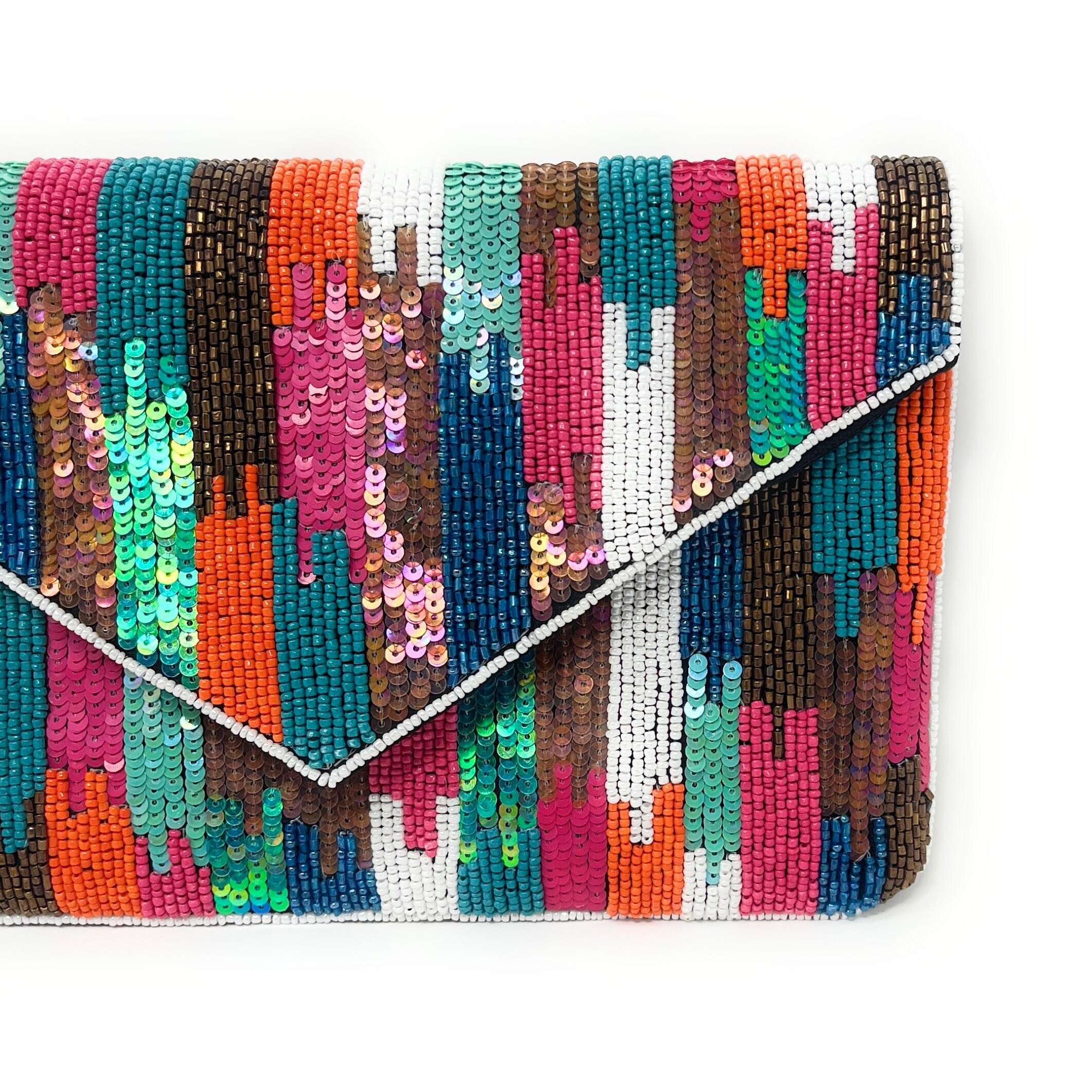 The Beaded Beth Clutch-5 Colors