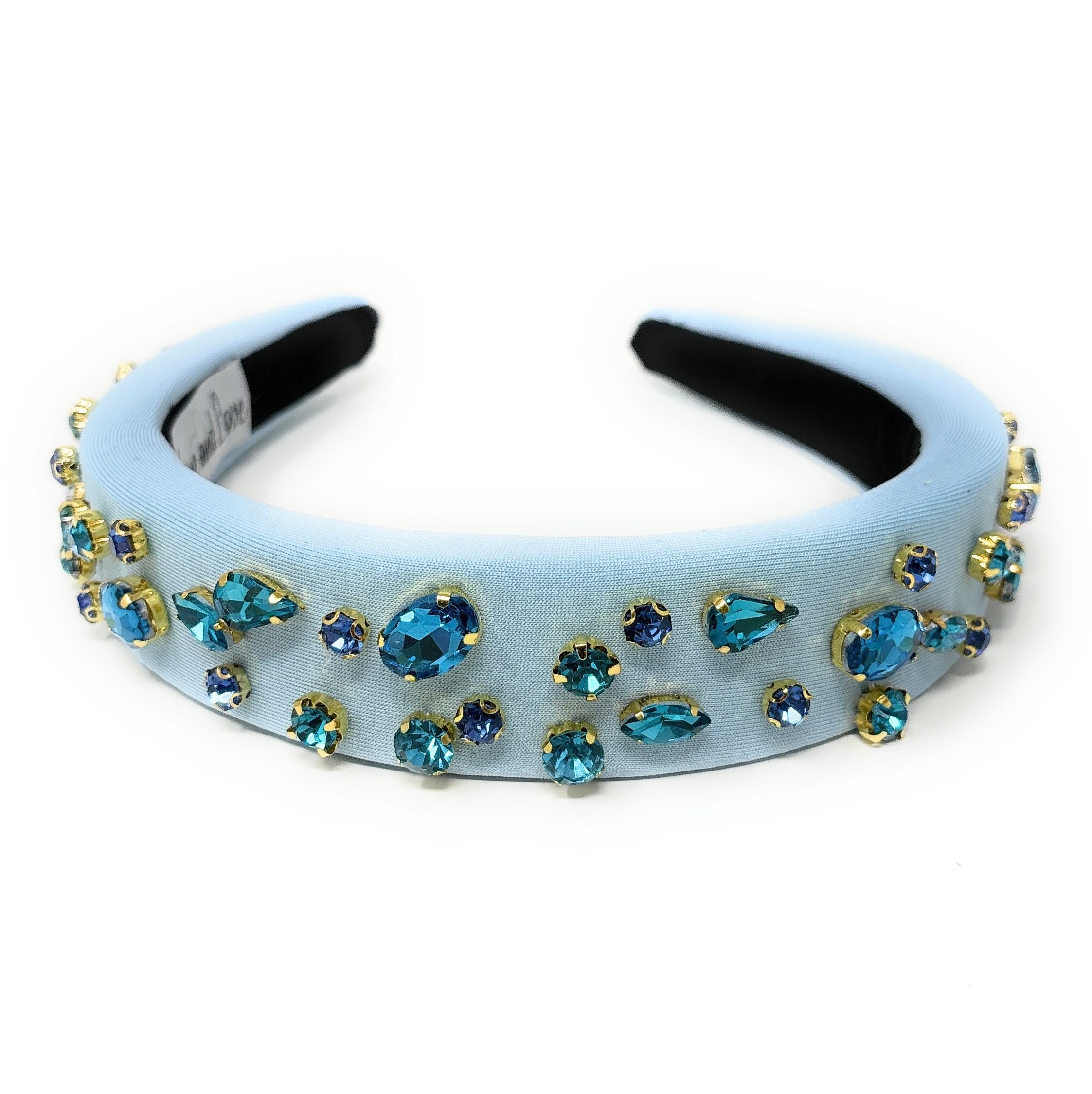 Luxurious Baroque Headband With Handcrafted Jeweled 