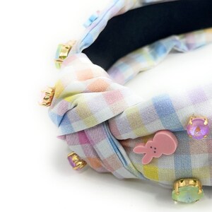 Easter Chic: Hand Beaded Peeps Bunny Jeweled Knot Headband