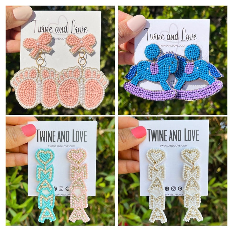 baby shower earrings