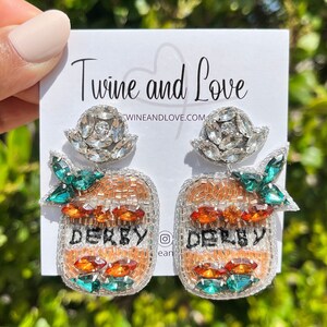 Beautiful Derby beaded earrings