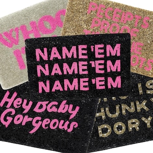 RHOBH Gifts NAME&#39;EM Beaded Clutch Purse Housewives Gifts Black Beaded Preppy Beaded Bag Change Purse Real Housewives of Beverly Hills Gif