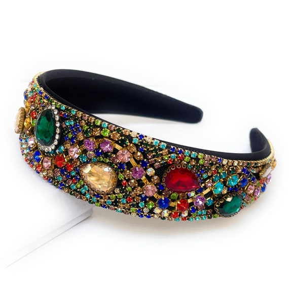 Jeweled Headband Rhinestone Headband for Women Embellished - Etsy