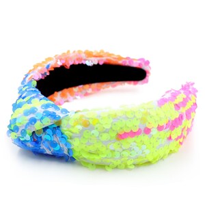 Purple Sequin knot headband main image 0