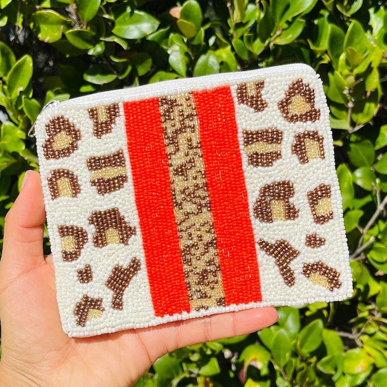 Shining Heart Beaded Coin Purse main image 1