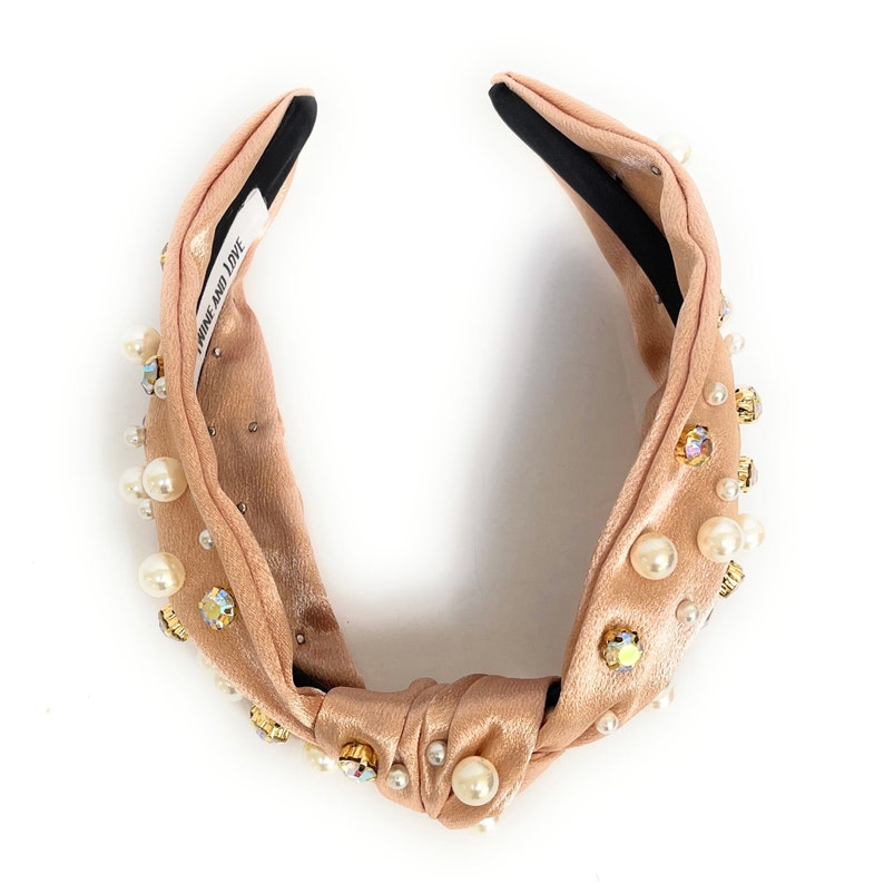 Embellished Knot Headband Jeweled Knotted Headband Etsy