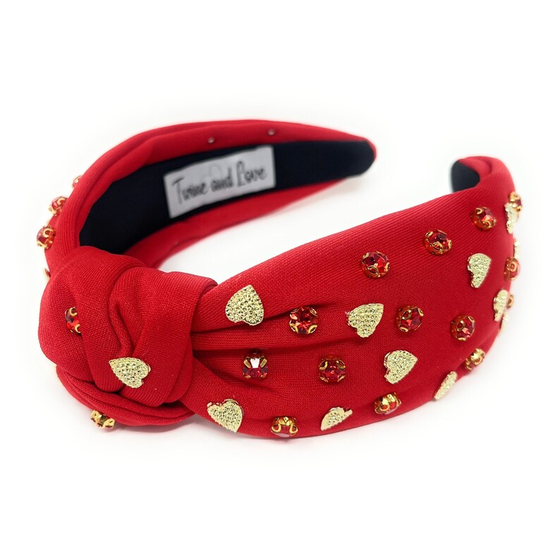 Sweetheart Style: Handcrafted Custom Valentine's Day Top Knot Headband