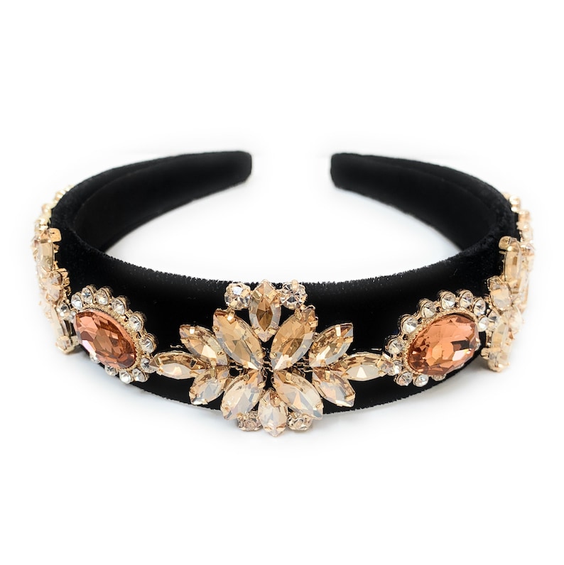 Jeweled Headband Rhinestone Headband for Women Embellished | Etsy