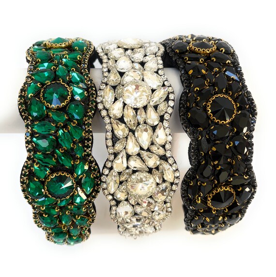 Jeweled Headband, Rhinestone Headband Women, Bridal Headband  display picture 3