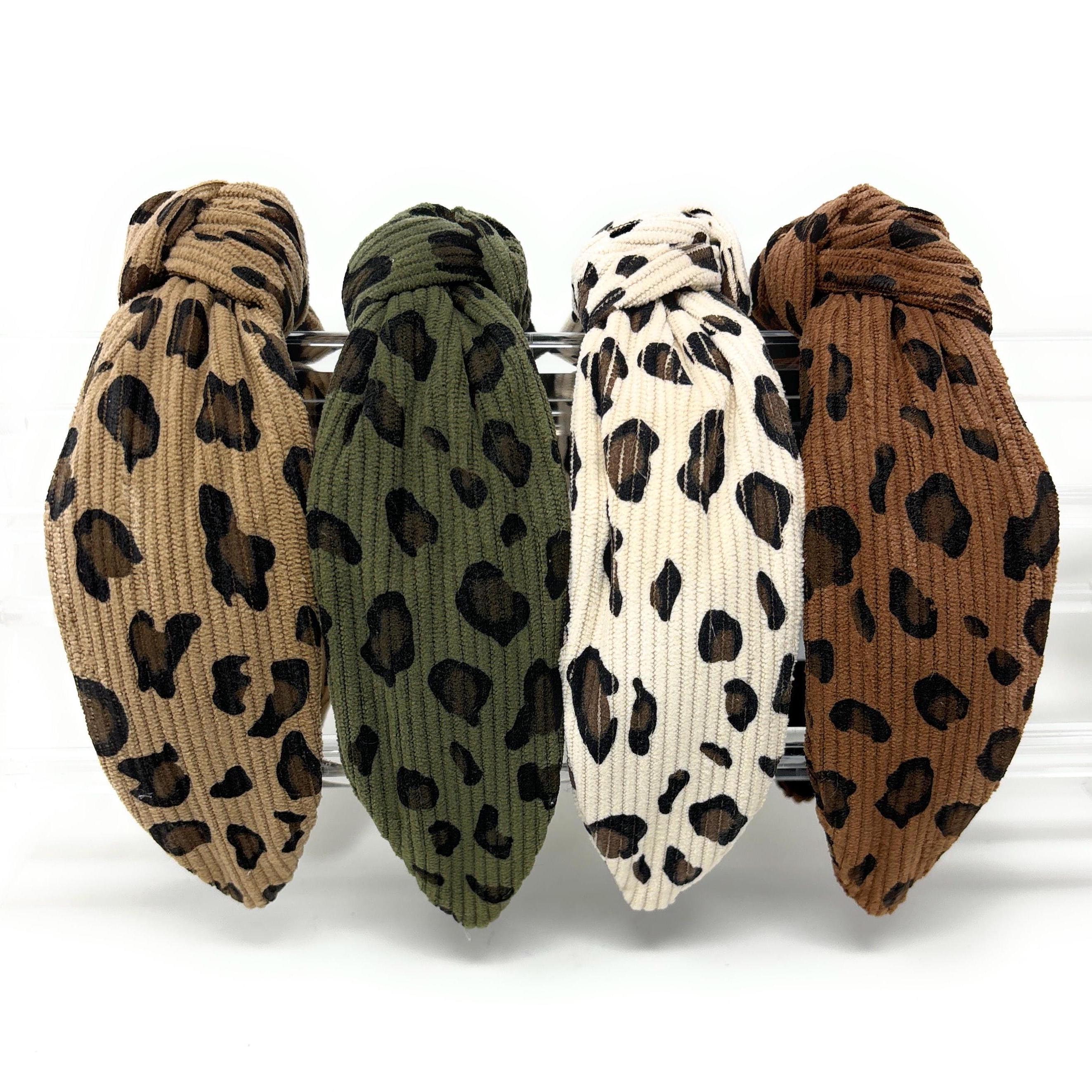 Stylish Animal Print Top Knot Headband Must-Have Accessory Perfect for Fall Winter Season Handcrafted Gifts for Her Leopard Print Headband