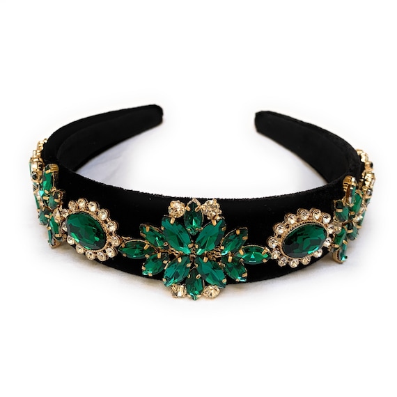 Jeweled Headband Rhinestone Headband for Women Embellished Etsy