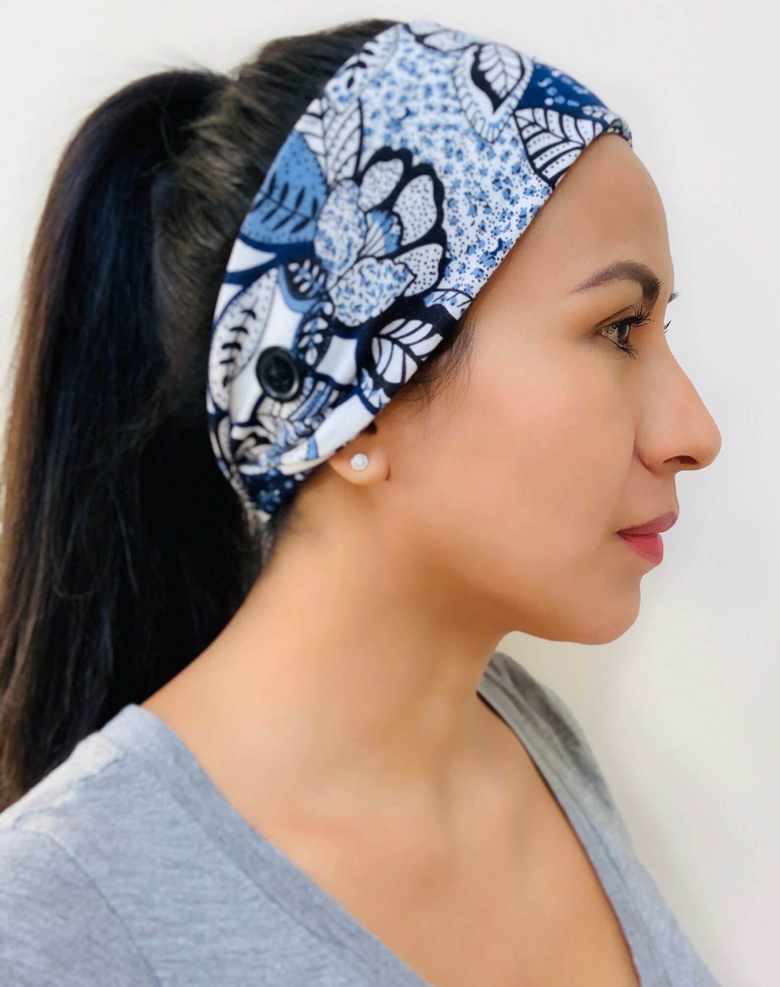 Headbands with buttons Nurse headband Medical headband with Etsy