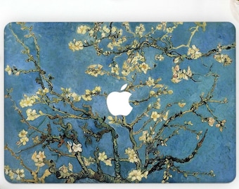 Almond Blossom MacBook Case: Van Gogh Art, Protective Hard Shell