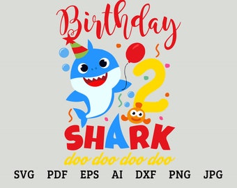 Download Free Birthday Shark Svg Etsy PSD Mockup Template