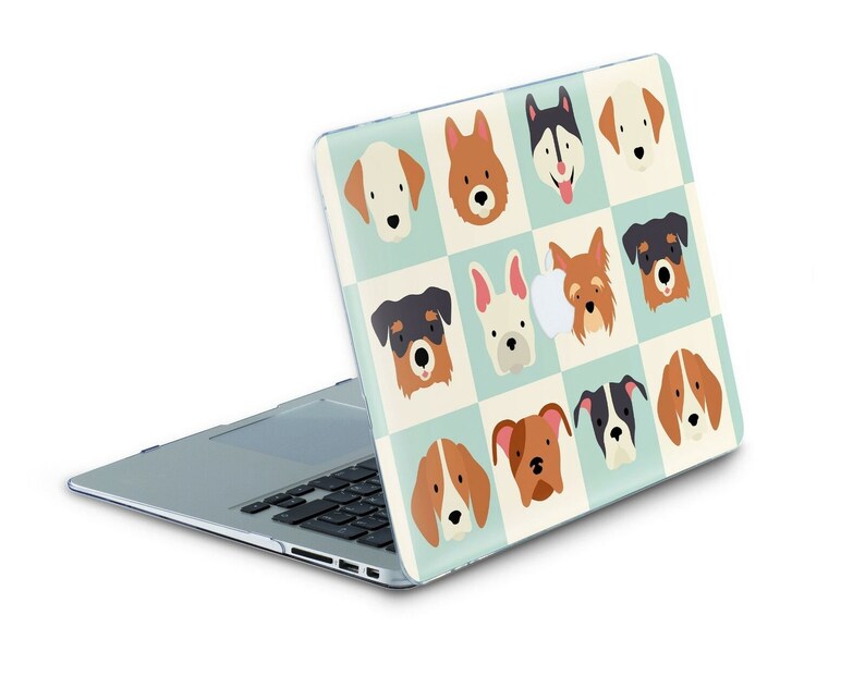 Cute Dogs Mac Case 16 Inch Macbook Pro Cases Dog Lover Macbook Etsy