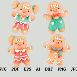 Ginger Cookie SVG Ginger Man Svg Gingerbread SVG Sweets Art Svg File Clipart Vector Cut File Svg PC0378