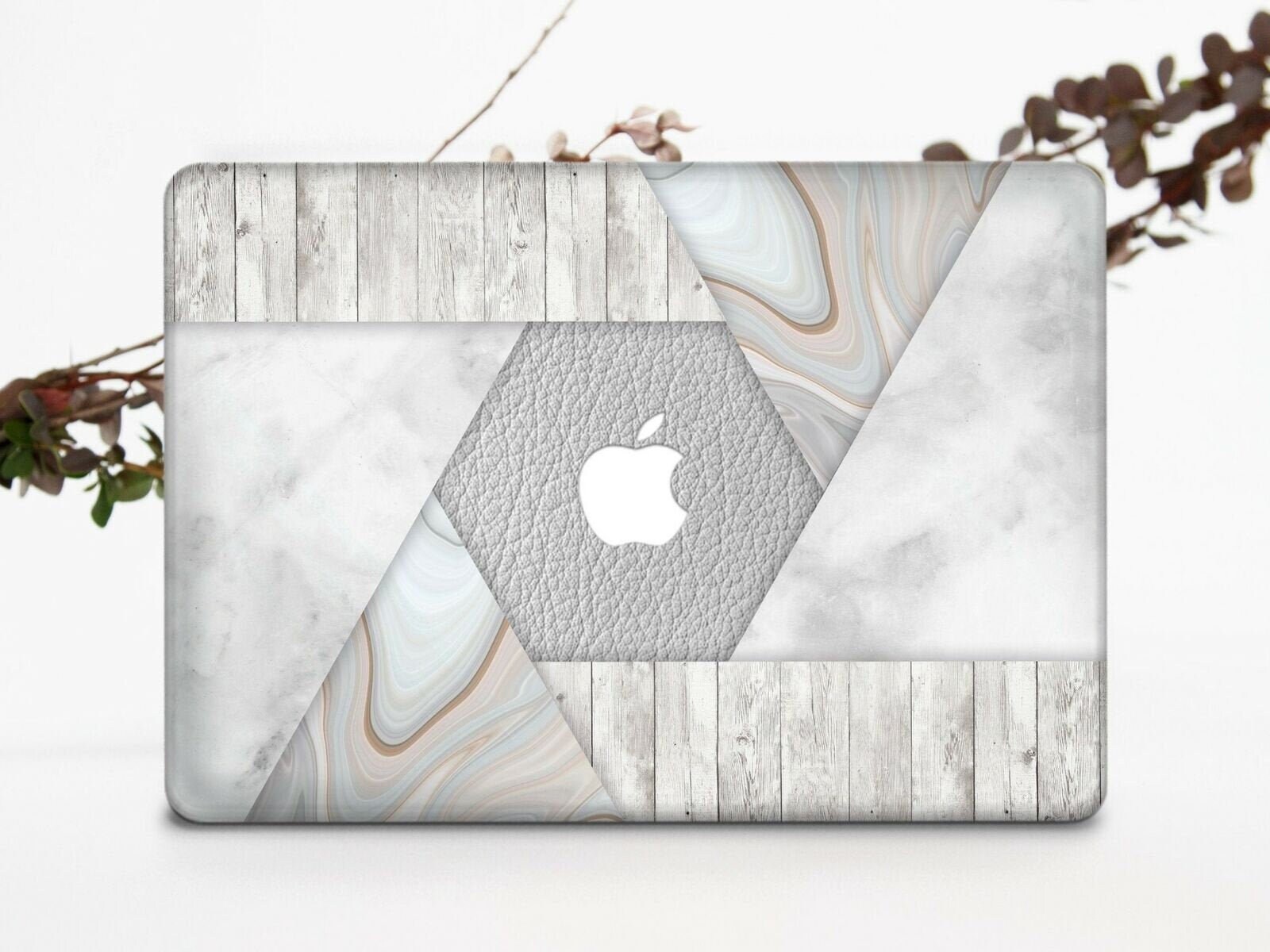 White Marble MacBook Pro 16 Case A1932 Geometry MacBook Air 13 Etsy UK