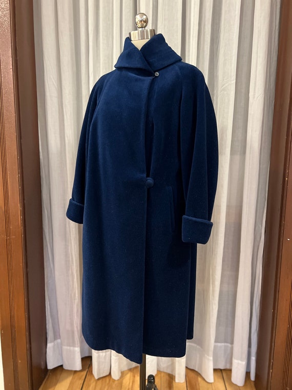 Vintage 1940’s Cocoon Coat Sapphire Blue RARE!