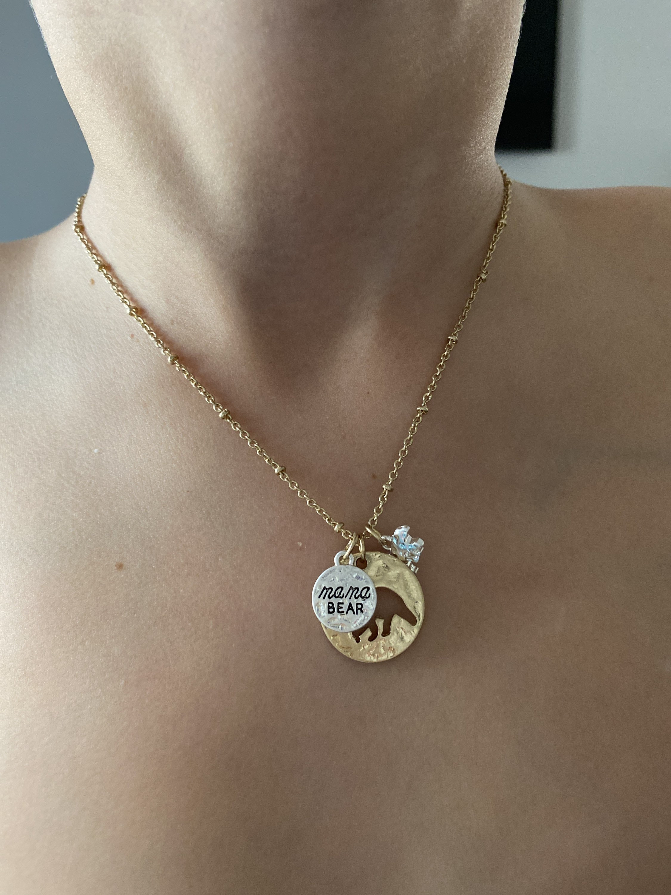 Collar de oso mama Etsy España