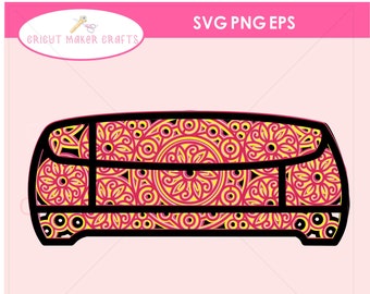 Cricut 3D Mandala SVG, 3D Layered Mandala SVG cut file for Cricut Silhouette, Mandala SVG, Craft Room decor Commercial Use